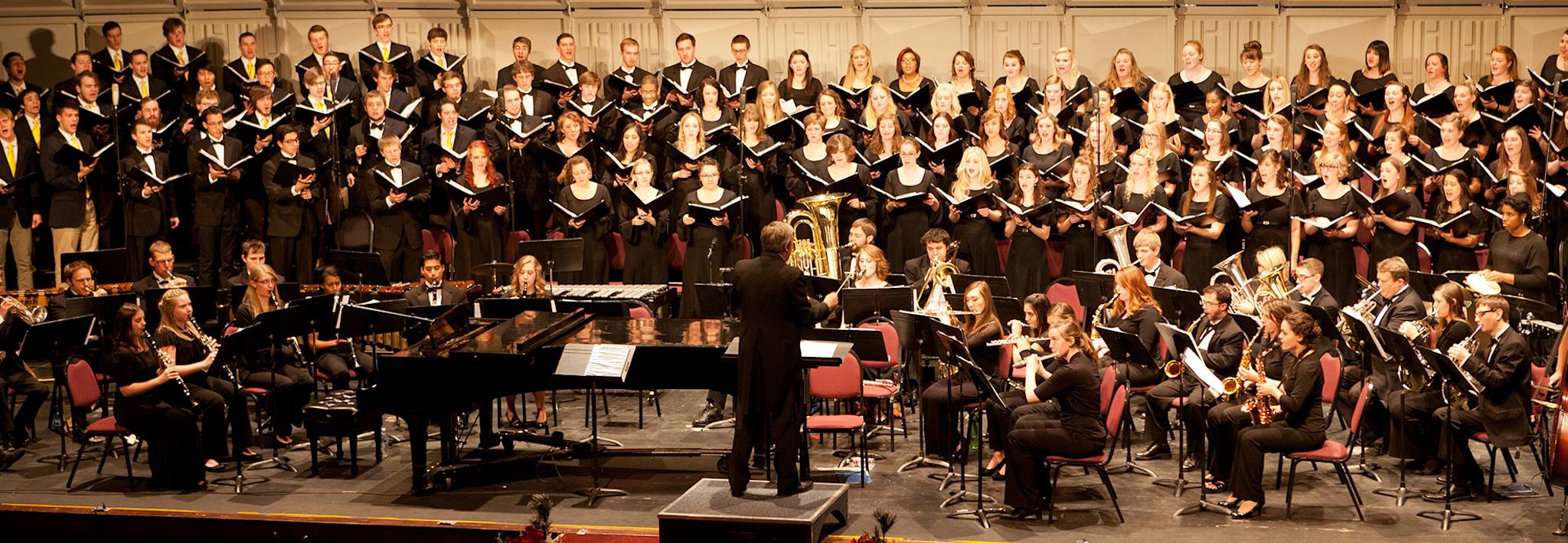CCU's School of Music performing in a concert. 