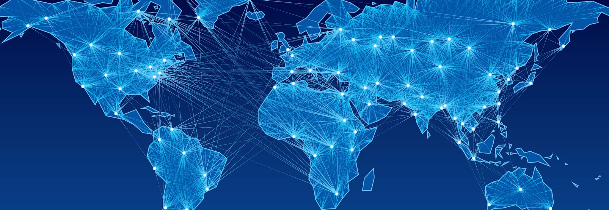 A blue digital map of the world represents CCU's World Changers Weekend.