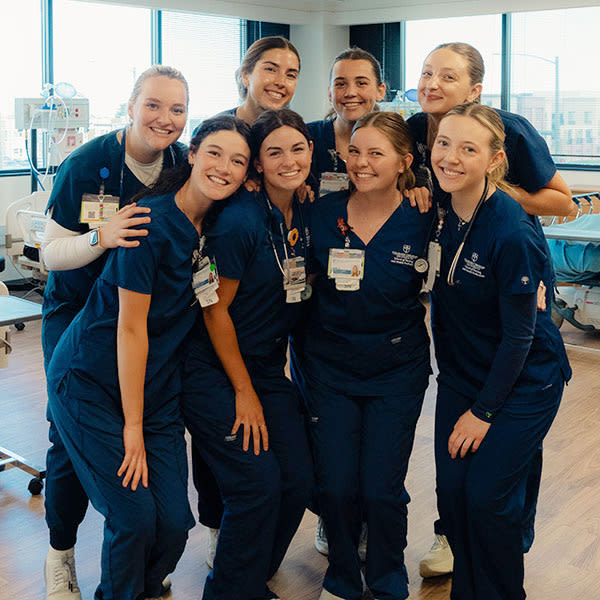ccu bsn students smiling in a group