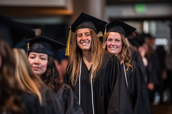 graduates during procession