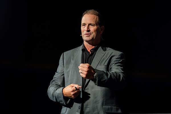 matt matheny speaking at ccu chapel service