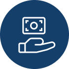 outstretched hand offering money