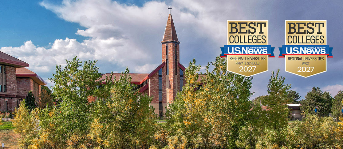 usnwr badges overlaid against the ccu campus (slide 1 of 6)