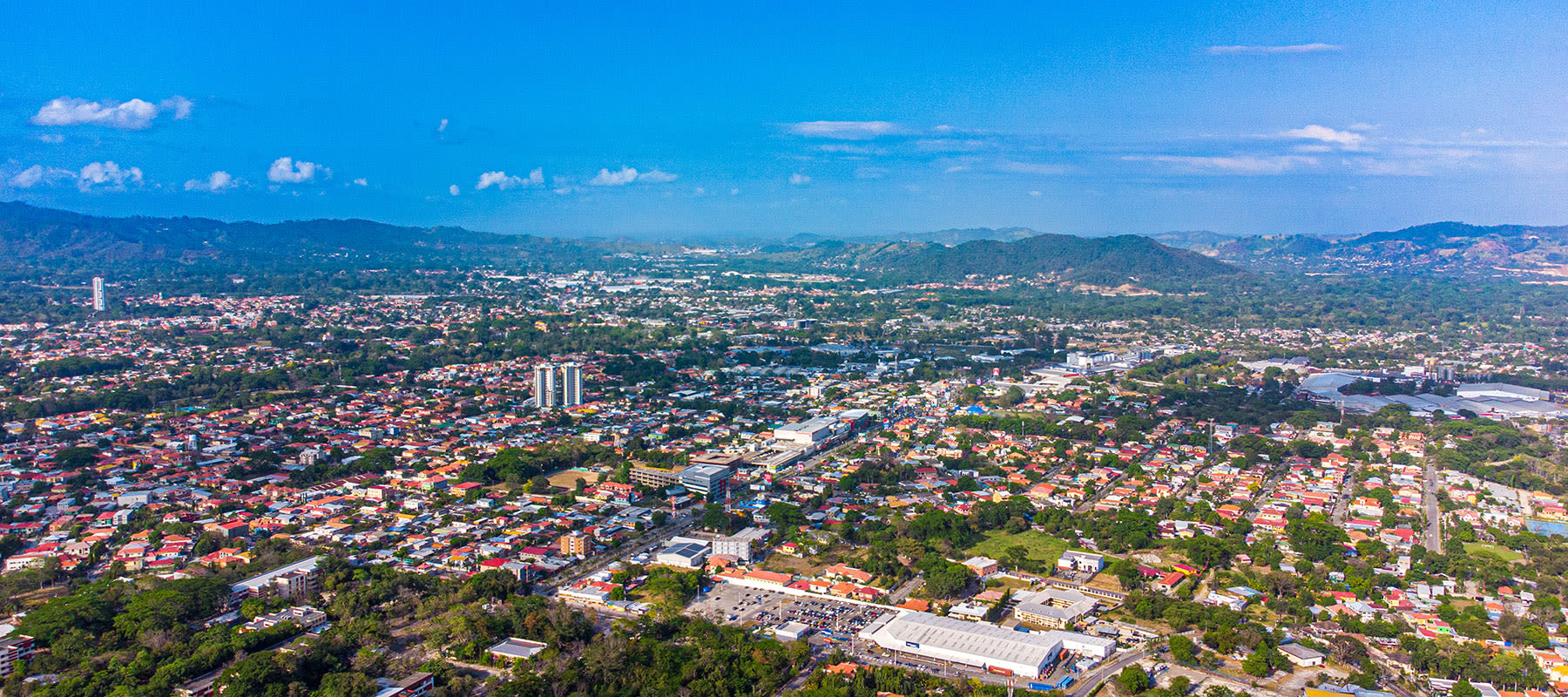 aerial view of honduras