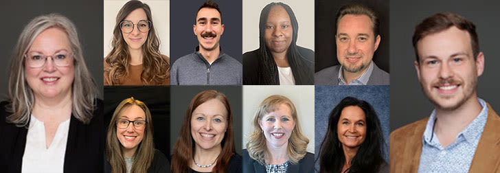 a collection of images of the academy team