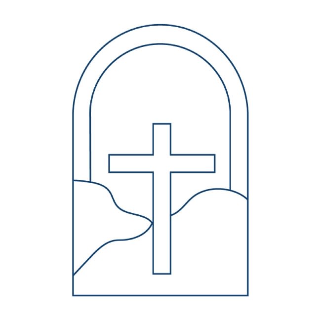 cross in a window
