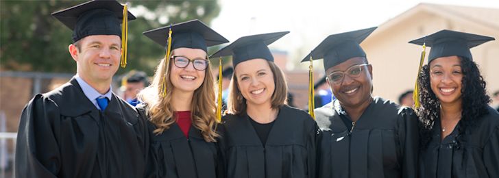 CAGS students at Commencement