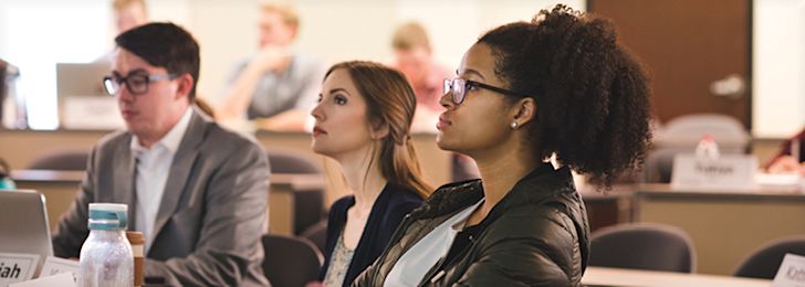 CCU students in classroom learning