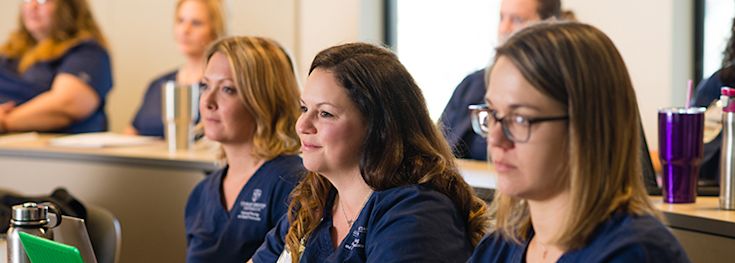 CCU nursing students in classroom