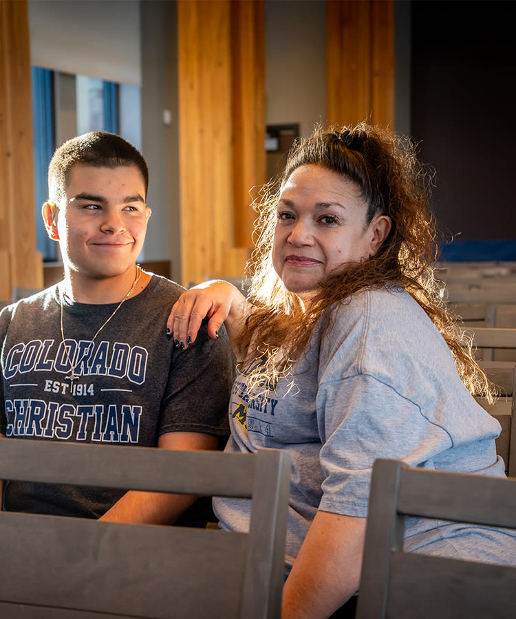 The two Federico's smile at one another for a photo on CCU's campus