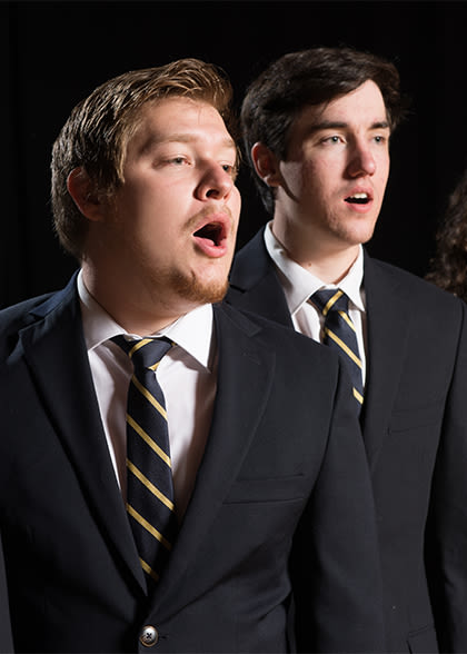 Peak Harmony Vocal Ensemble Two vocal Jazz ensemble performers