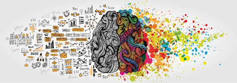 a creative picture of a brain