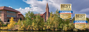 us news and world report 2027 ranking badges set against the ccu campus