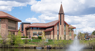 Exterior photo of a large CCU campus building