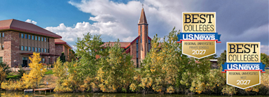 us news and world report 2027 ranking badges set against the ccu campus