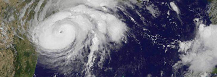 Hurricane Harvey satellite image