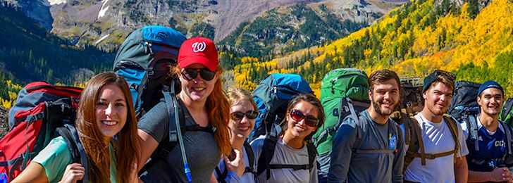 Outdoor Leadership students