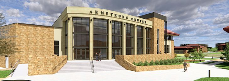 Artistic rendering of the Armstrong Center at CCU