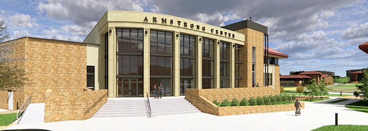 Artistic rendering of the Armstrong Center at CCU