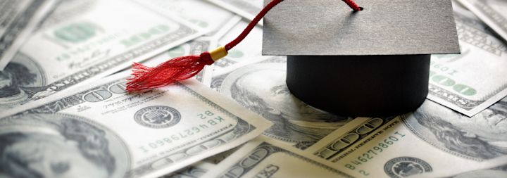 money and grad cap