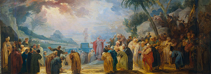 A painting of a Biblical Scene.