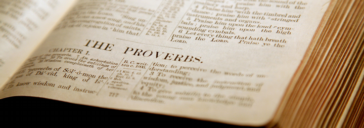 bible open to proverbs