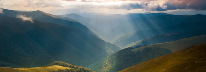 mountains and beautiful sky