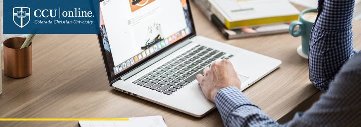student on computer