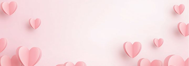 paper hearts hanging