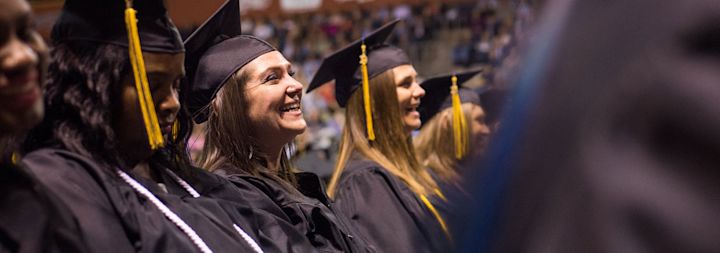 a woman at graduation