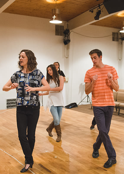 Mesa County Dance ensemble practice