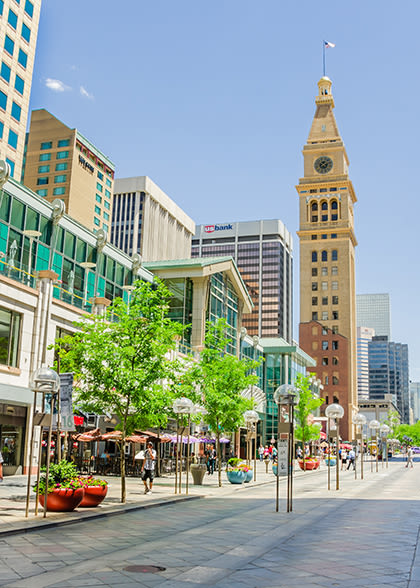Downtown Denver Photo of downtown denver on a sunny day.