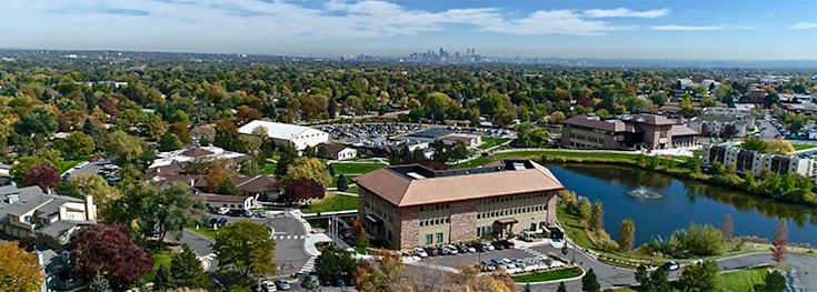 CCU Campus and Denver city view