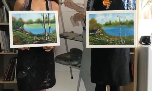 Bob Ross Painting Workshop