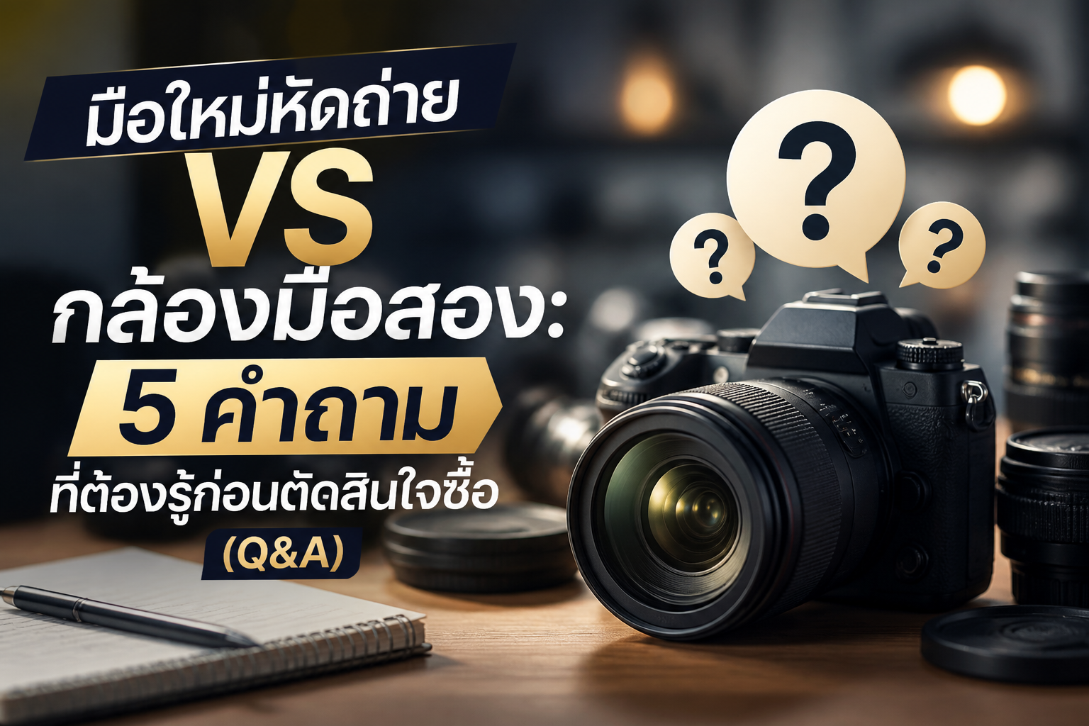 มือใหม่หัดถ่าย VS กล้องมือสอง: 5 คำถามที่ต้องรู้ก่อนตัดสินใจซื้อ (Q&A)