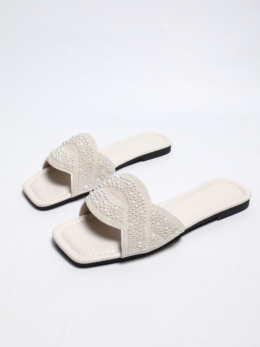 Luxury Women's Slippers with Rhinestones - London Imports Collection - London's Imports Ghana