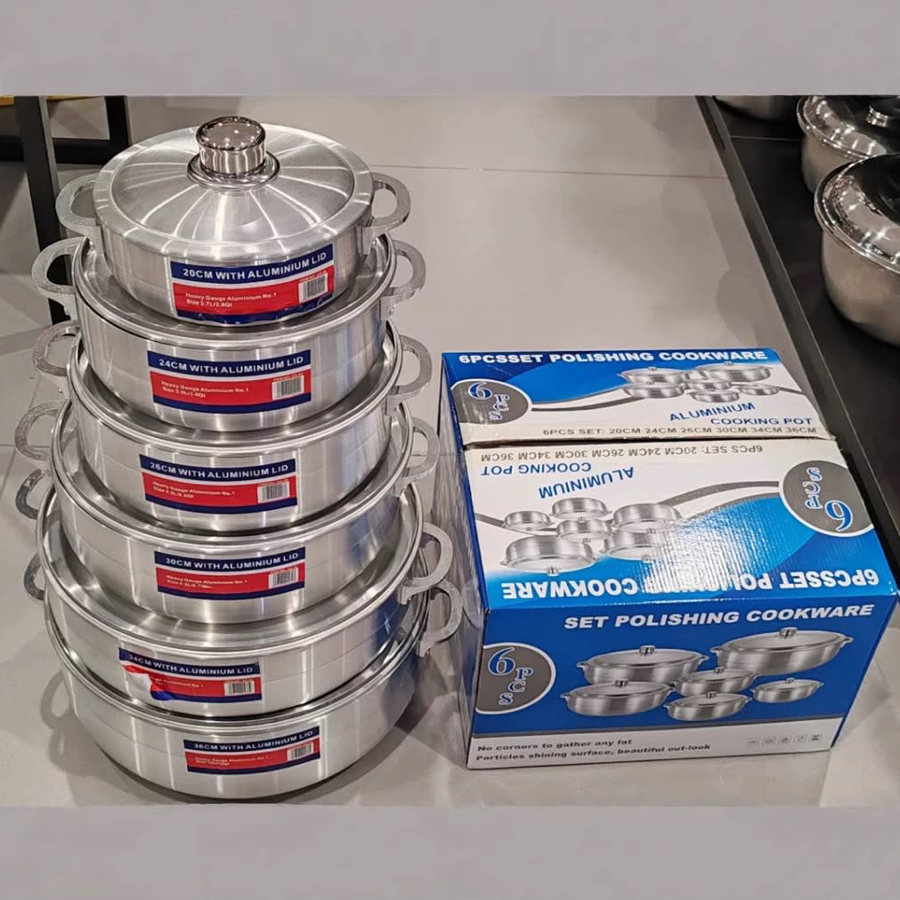 Heavy Aluminum pots - China Import to Ghana