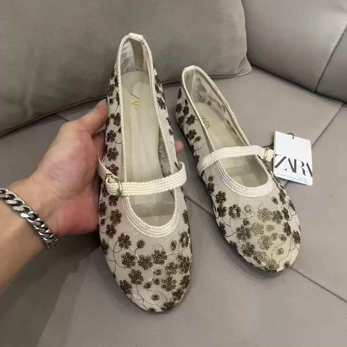Buy Floral Mary Jane flat shoe in Ghana - Authentic China Import
