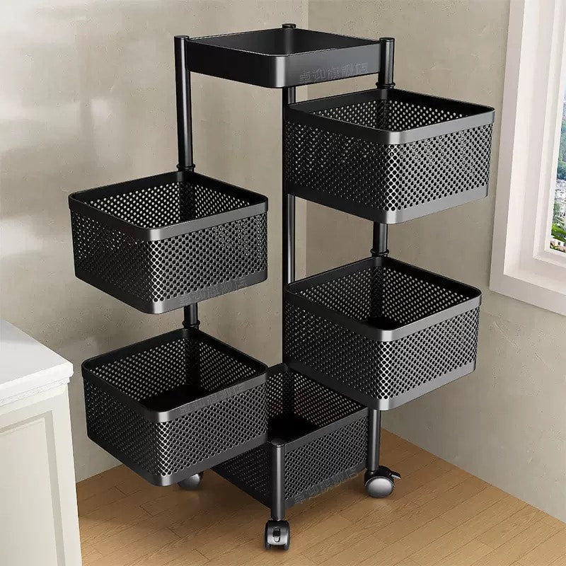 Multi-Functional Rotating Storage Rack