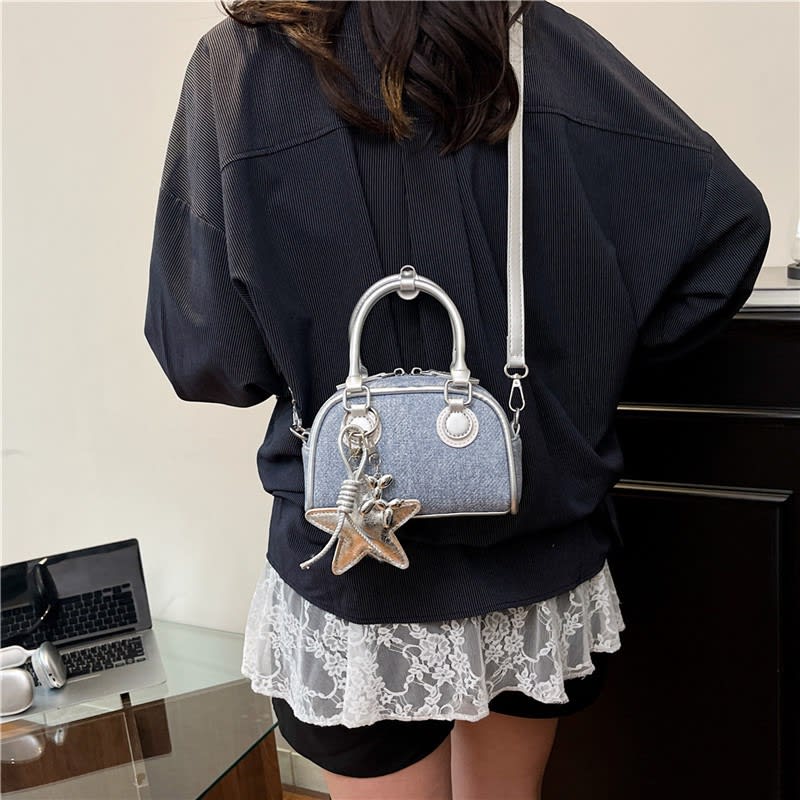 Satchel bowling crossbody bag