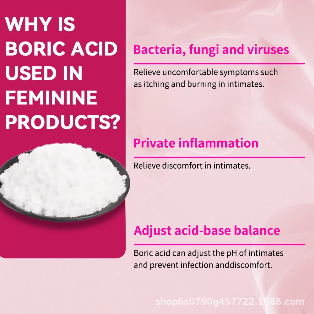 Boric acid feminine hygiene