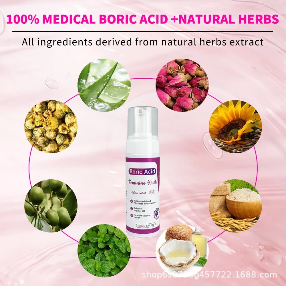 Boric acid feminine hygiene