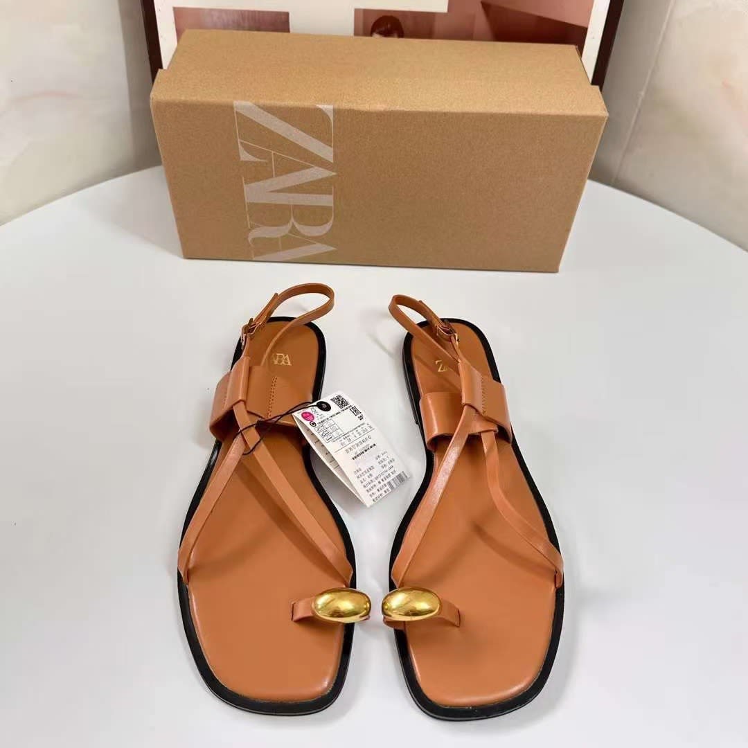 Zara flat sandals