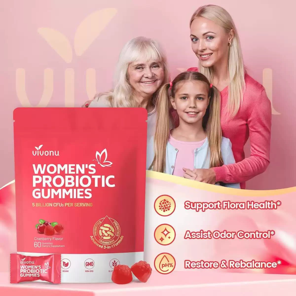 Women probiotic gummies - China Import to Ghana