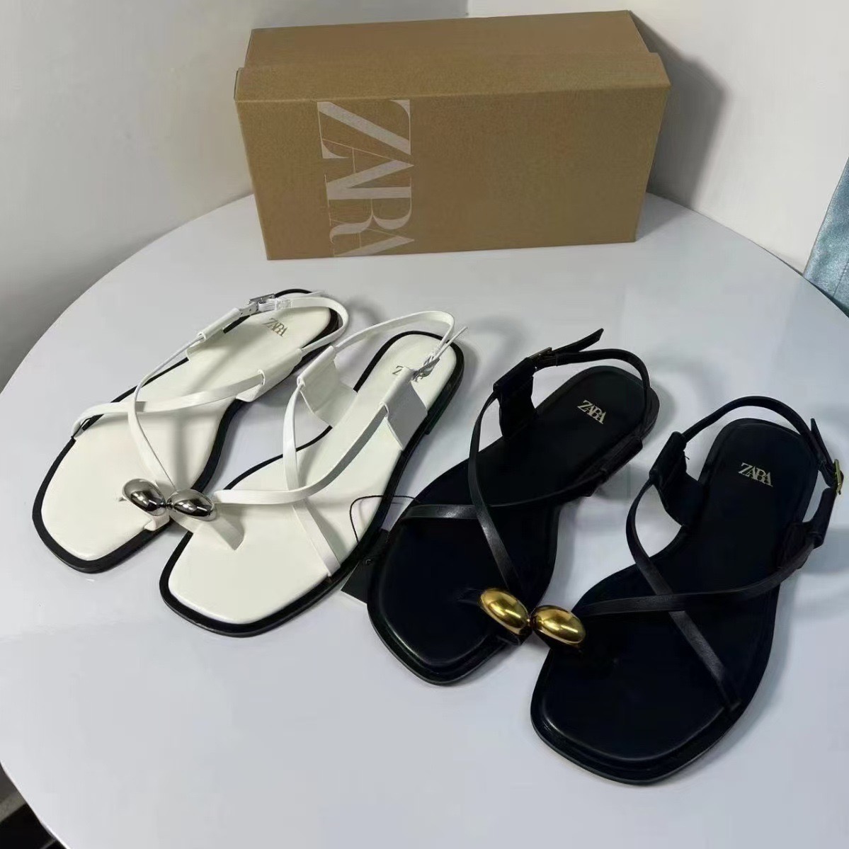 Zara flat sandals - China Import to Ghana