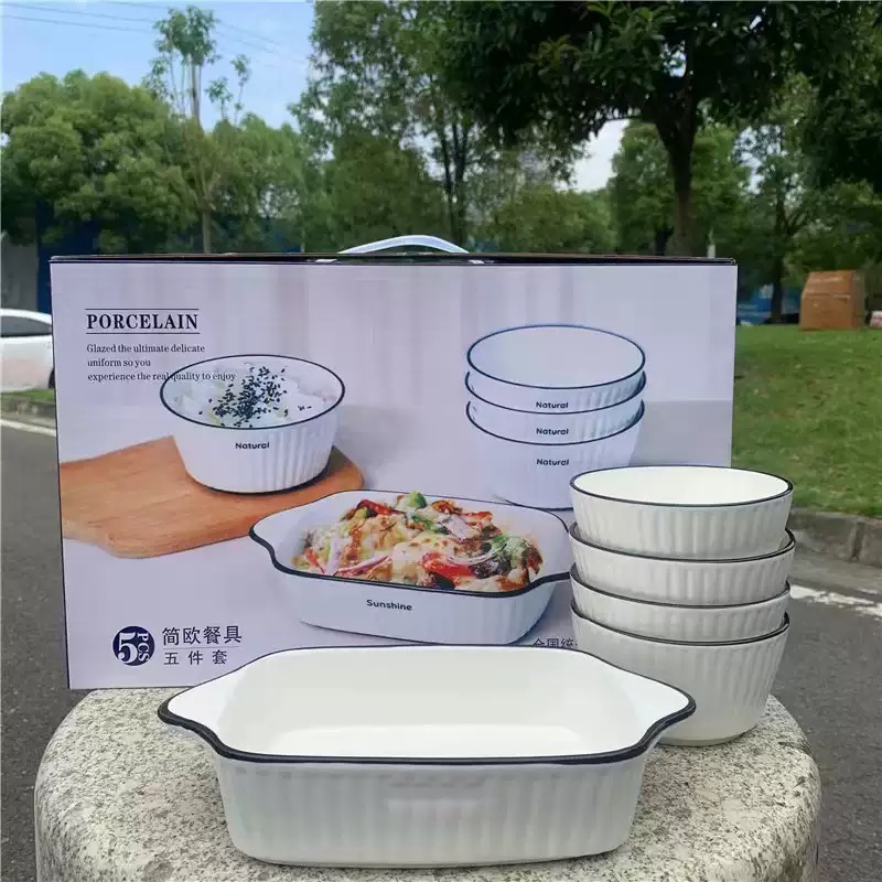 5in1 ceramic bowl set - China Import to Ghana