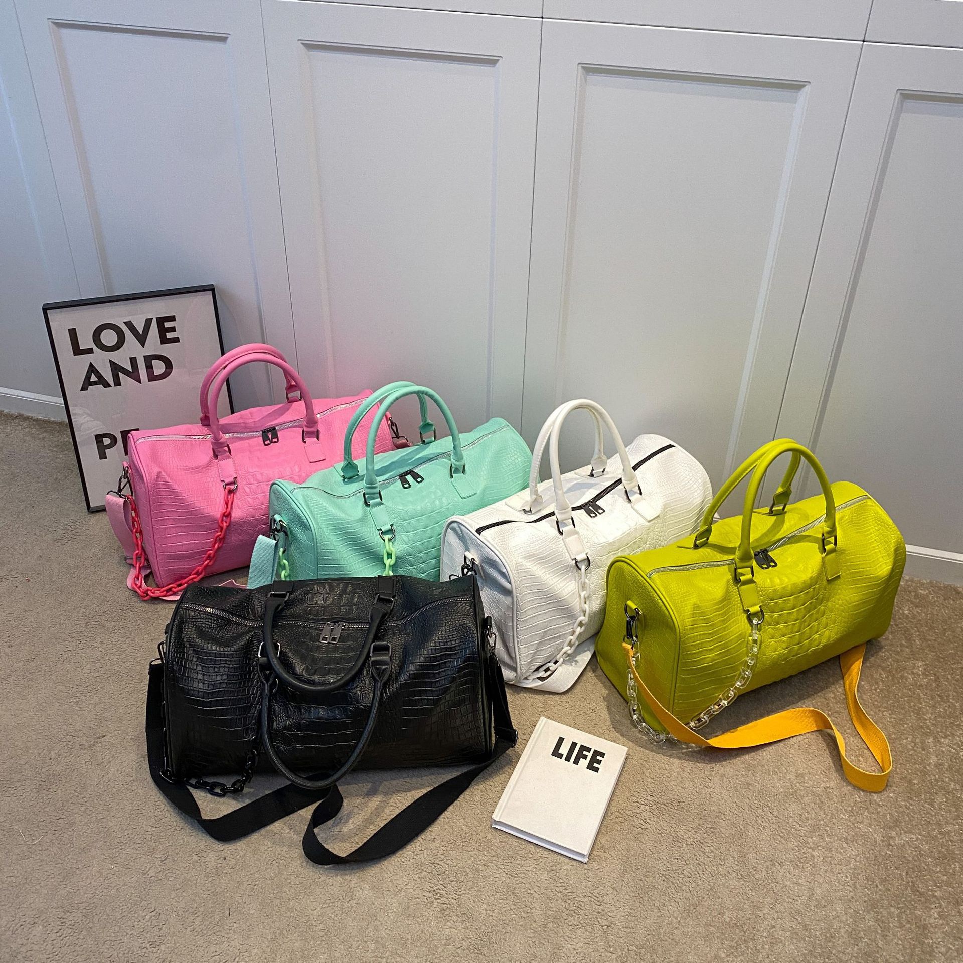 Leather duffle bag - China Import to Ghana