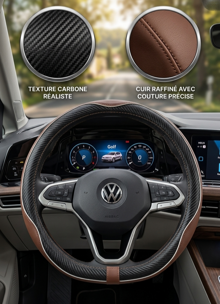 Couvre volant - ESA3-6 marron