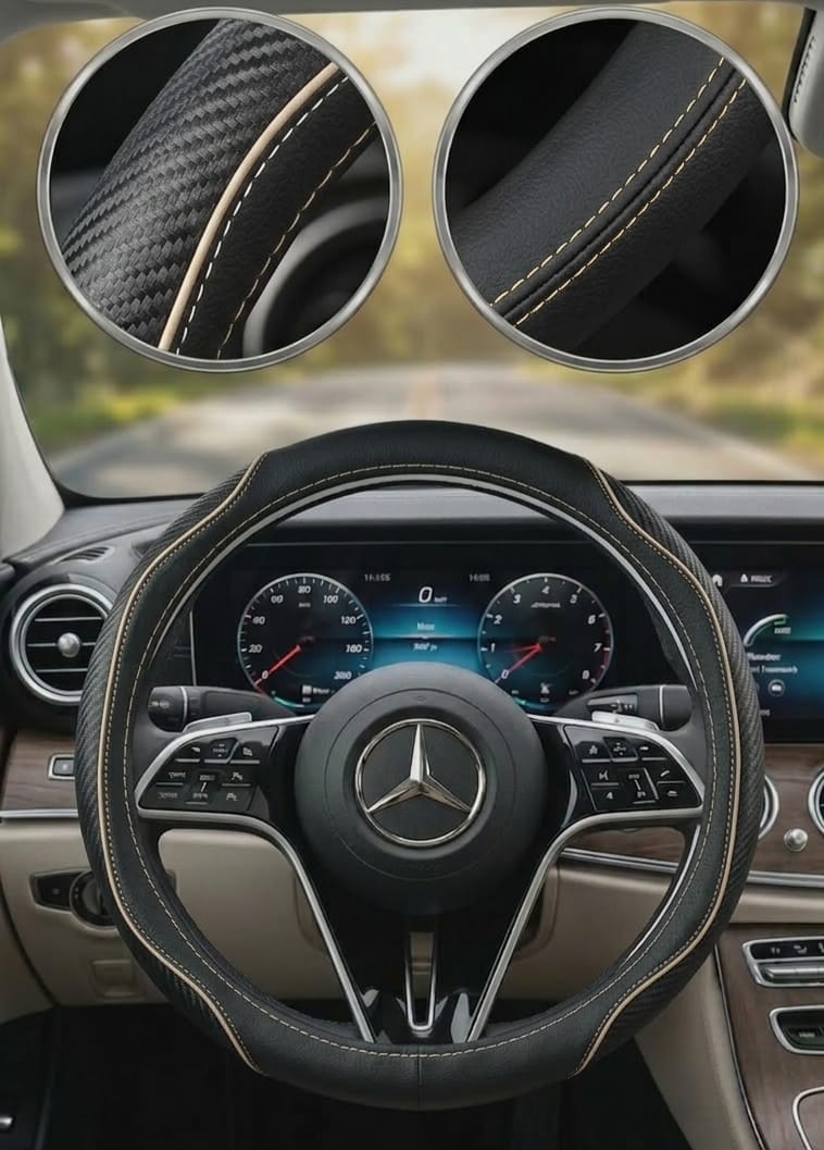 Couvre volant - ESA3-3 Noir-Beige