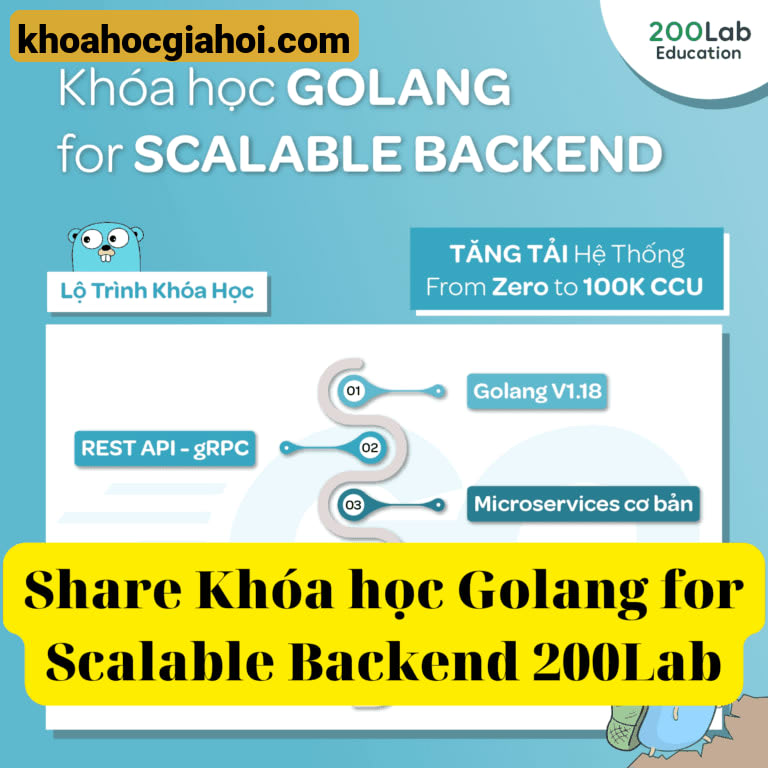 Khóa Học Golang For Scalable Backend Cùng 200lab